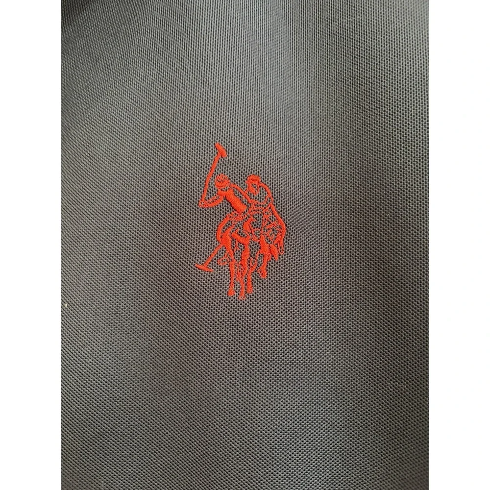 US‎ Polo Assn. Men's Short Sleeve Navy Collared Golf Polo Shirt Size Medium